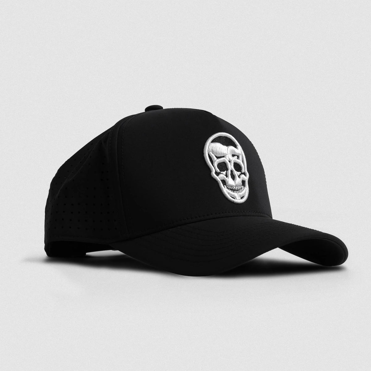 Hybrid Performance 5-Panel Hat - Black/White