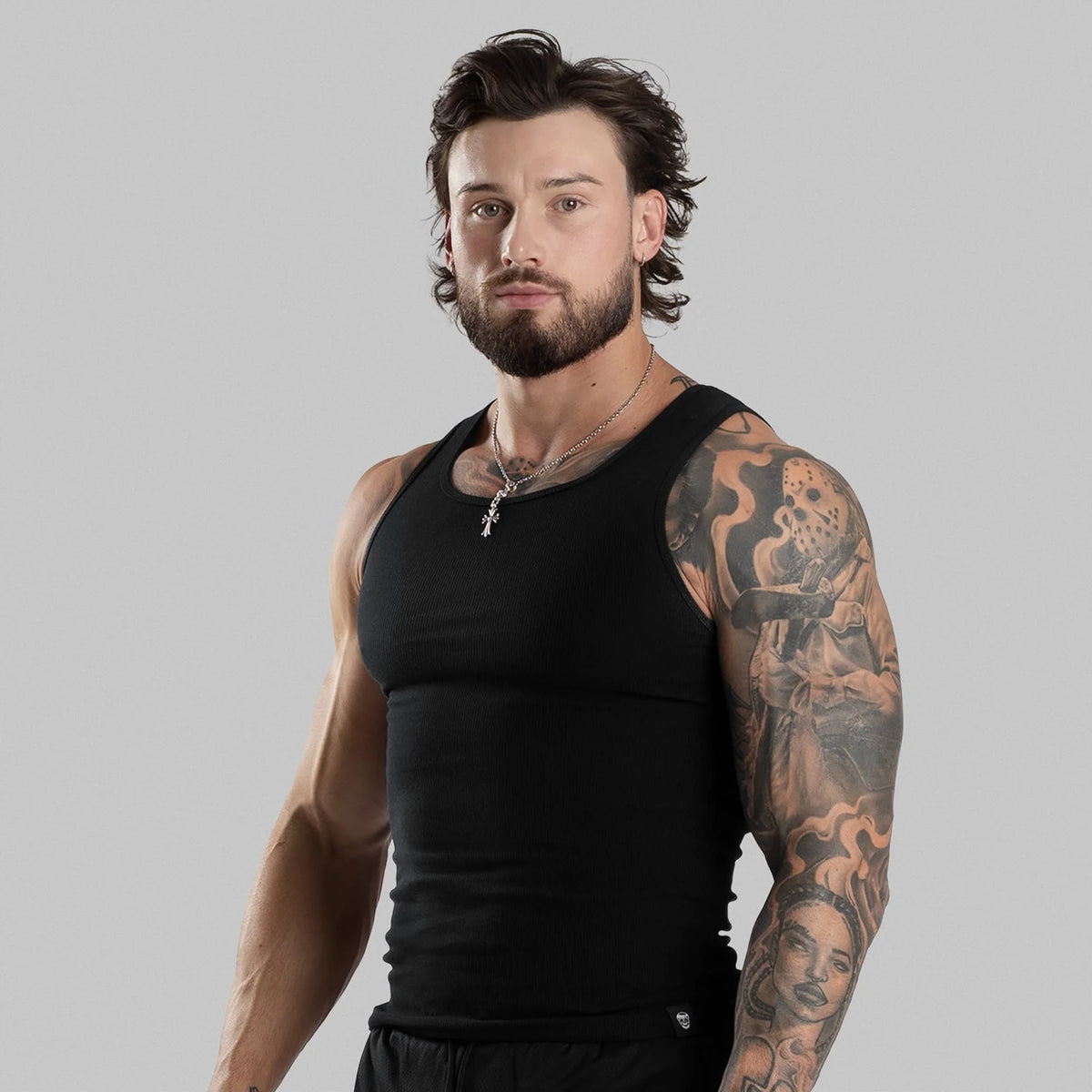 Men's Ribbed Tank 3-Pack - Black