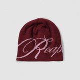 Reapers Skull Cap Beanie - Maroon/Pink