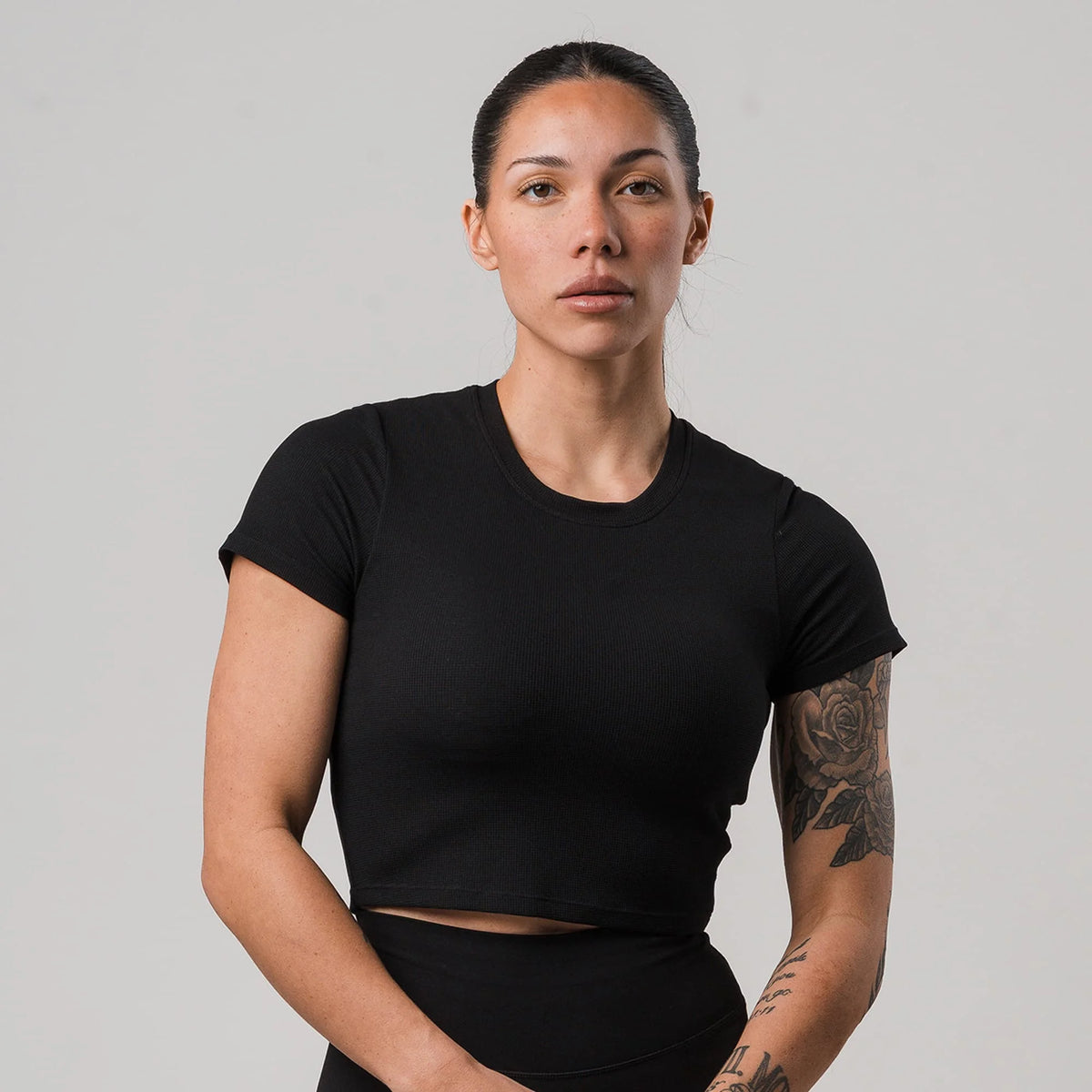 Axis Support Baby Tee - Black